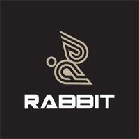 semplice coniglio logo modello vettore icona simbolo illustrazione