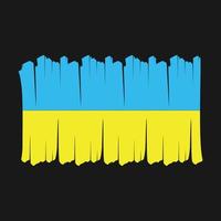 pennello bandiera ucraina vettore