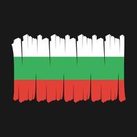 pennello bandiera bulgaria vettore