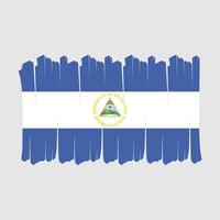 pennello bandiera nicaragua vettore