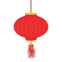 contento Cinese nuovo anno 2024. Cinese nuovo anno bandiera con cerchio per mostrare Prodotto. saluto carta. Cina telaio con lanterna su rosso sfondo. vettore