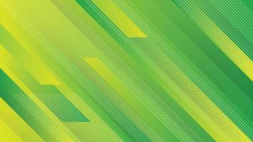 dinamico forme composizione. moderno astratto sfondo con Memphis elementi nel verde gradienti. vettore