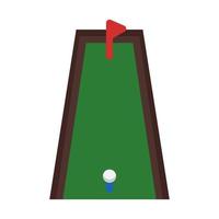 golf formazione icona nel piatto stile vettore