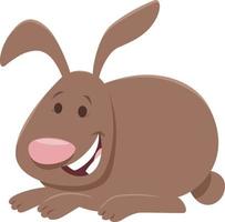 carino coniglio o coniglietto cartone animato animale personaggio vettore