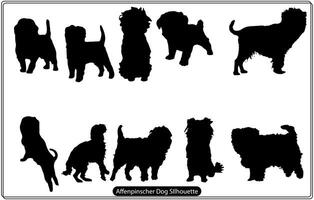 affenpinscher cane silhouette gratuito vettore