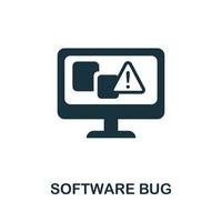 Software insetto icona. semplice elemento a partire dal Internet sicurezza collezione. creativo Software insetto icona per ragnatela disegno, modelli, infografica e Di Più vettore
