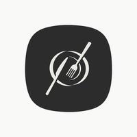 coltello e forchetta icona. ristorante icona grafico design vettore illustrazione