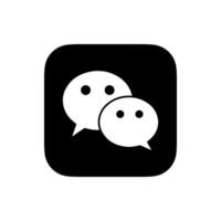 wechat logo, wechat icona gratuito vettore