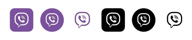 viber App logo, viber logo, viber icona gratuito vettore