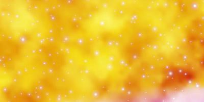 sfondo vettoriale rosa chiaro, giallo con stelle colorate.