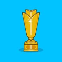 trofeo tazza. campione trofeo, scintillante oro tazza, gli sport premio. vincitore premio. campione trofeo vincitore trofeo premio vettore