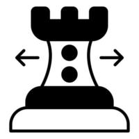 scacchi pezzo vettore icona nel di moda stile isolato su bianca sfondo