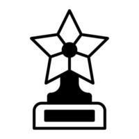 stella trofeo vettore icona nel moderno design stile
