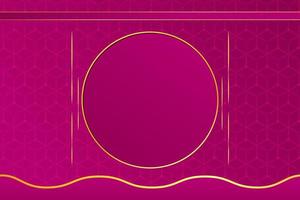 moderno lusso astratto sfondo con d'oro linea elementi rosa pendenza sfondo moderno per design vettore