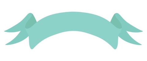 blu piatto vettore nastro bandiera isolato su bianca sfondo. facile per modificare colore.