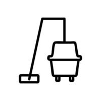 vettore icona aspirapolvere moderno. illustrazione del simbolo del contorno isolato