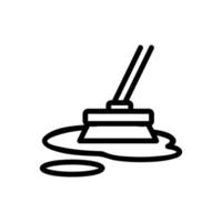 vettore icona pulizia a umido. illustrazione del simbolo del contorno isolato