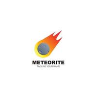 meteorite logo colorato design modello vettore