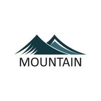 logo icona montagna vettore