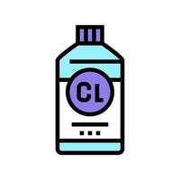 candeggiare chimico liquido colore icona vettore illustrazione