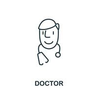medico icona a partire dal Salute dai un'occhiata collezione. semplice linea medico icona per modelli, ragnatela design e infografica vettore