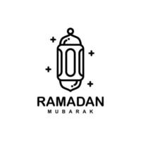 Ramadan logo. islamico lanterna semplice piatto logo vettore illustrazione. lanterna logo vettore