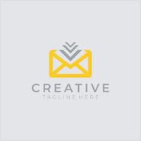 creativo moderno Busta logo design modello vettore