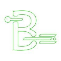 lettera B logo illustrazione vettore