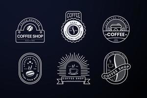 Vintage ▾ caffè negozio logo vettore