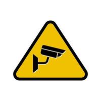 cctv telecamera sicurezza cartello simbolo icona design vettore