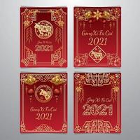 gong xi fa cai card concept vettore