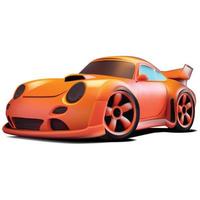 3d realistico cartone animato vettore auto