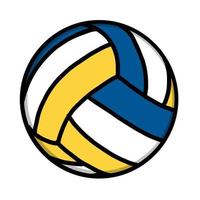 pallavolo palla nel cartone animato piatto stile vettore