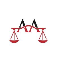 lettera aa legge azienda logo design per avvocato, giustizia, legge avvocato, legale, avvocato servizio, legge ufficio, scala, legge ditta, procuratore aziendale attività commerciale vettore