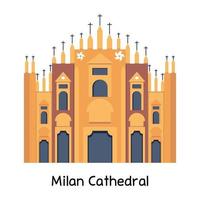 di moda Milano Cattedrale vettore