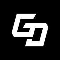 gd monogramma logo design modelli vettore
