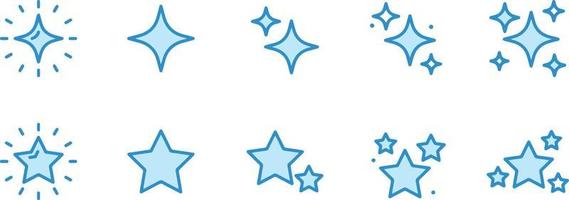 stella icone disegno vettoriale