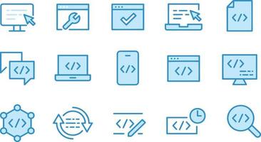 icone di programmazione disegno vettoriale