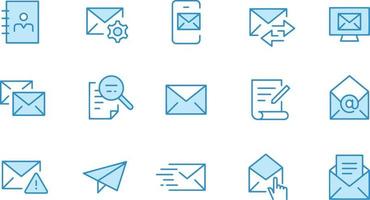disegno vettoriale di icone di posta