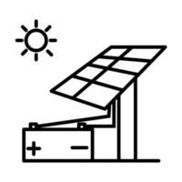 icona del vettore di energia solare