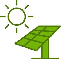 pannello solare vettore icona