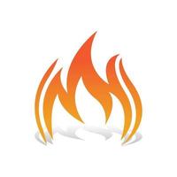 fuoco logo design illustrazione e fuoco simbolo vettore