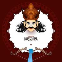 contento Dussehra tradizionale indiano Festival celebrazione sfondo design vettore