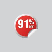 91 sconto, i saldi vettore badge per etichette, , adesivi, striscioni, tag, ragnatela adesivi, nuovo offerta. sconto origami cartello striscione.