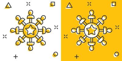 mente consapevolezza icona nel comico stile. idea umano vettore cartone animato illustrazione su bianca isolato sfondo. cliente cervello attività commerciale concetto spruzzo effetto.