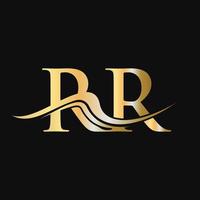 lettera rr logo design monogramma attività commerciale e azienda logotipo vettore