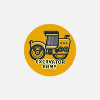 webexcavator logo design gratuito vettore