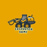 scavatrice logo design gratuito logo vettore