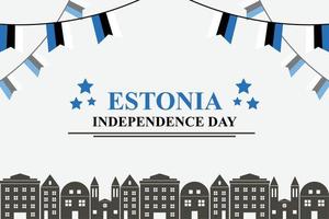 Estonia indipendenza giorno sfondo. vettore