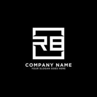 rb iniziale logo ispirazioni, piazza logo modello, pulito e intelligente logo vettore